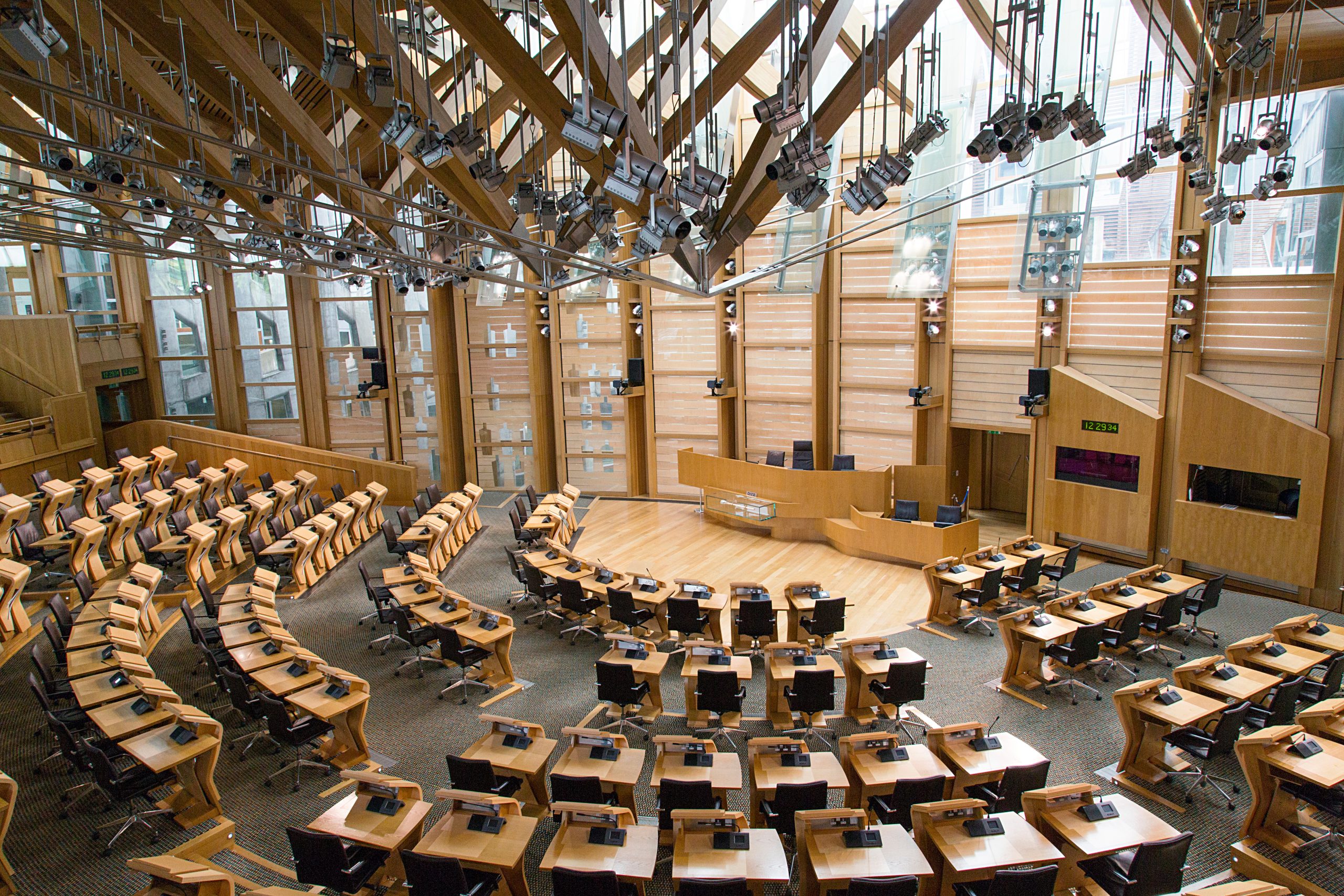 Metering & Billing - The Debating Chamber of the Scottish Parliament in Edinburgh.