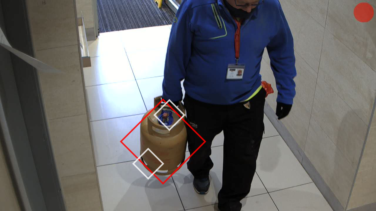 Gas canister detection from home page